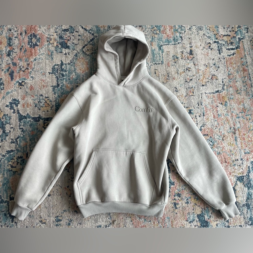 Comfrt minimalist hoodie - Cement - size small